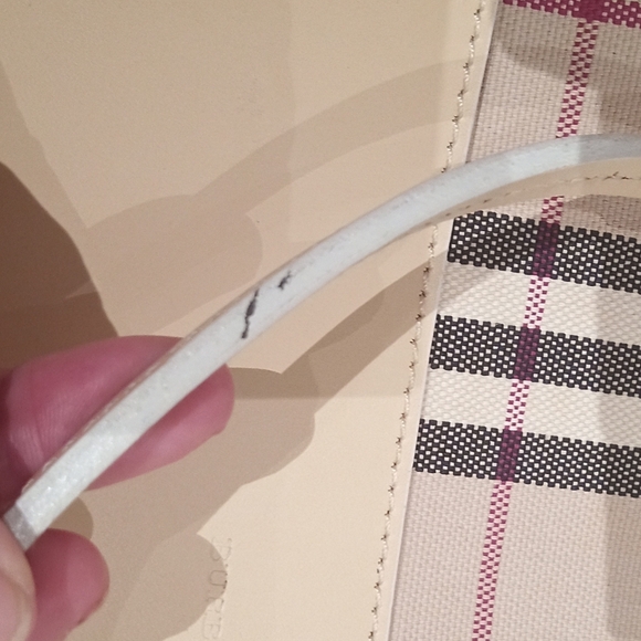 Fab! Rare NWT LARGE Burberry Novacheck Canvas & Leather Tote (Vintage Deadstock) - Picture 12 of 16